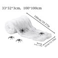 thumbnail image 2 of Halloween Web Decorations with 50 Small Spiders, Stretchy-Cobwebs for Party Decor, Indoor Outdoor Props for Festivals, 1Pack Spider Web #D, 2 of 7