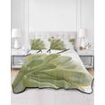 thumbnail image 3 of Sage Green Gold Twin Size Down Alternative Comforter, Lightweight Comforter Quilt Bedding Set with Pillow Shams Aesthetics Flower Boho Watercolor Art All Seasons Bed Comforter Duvet Insert 68"x86", 3 of 7