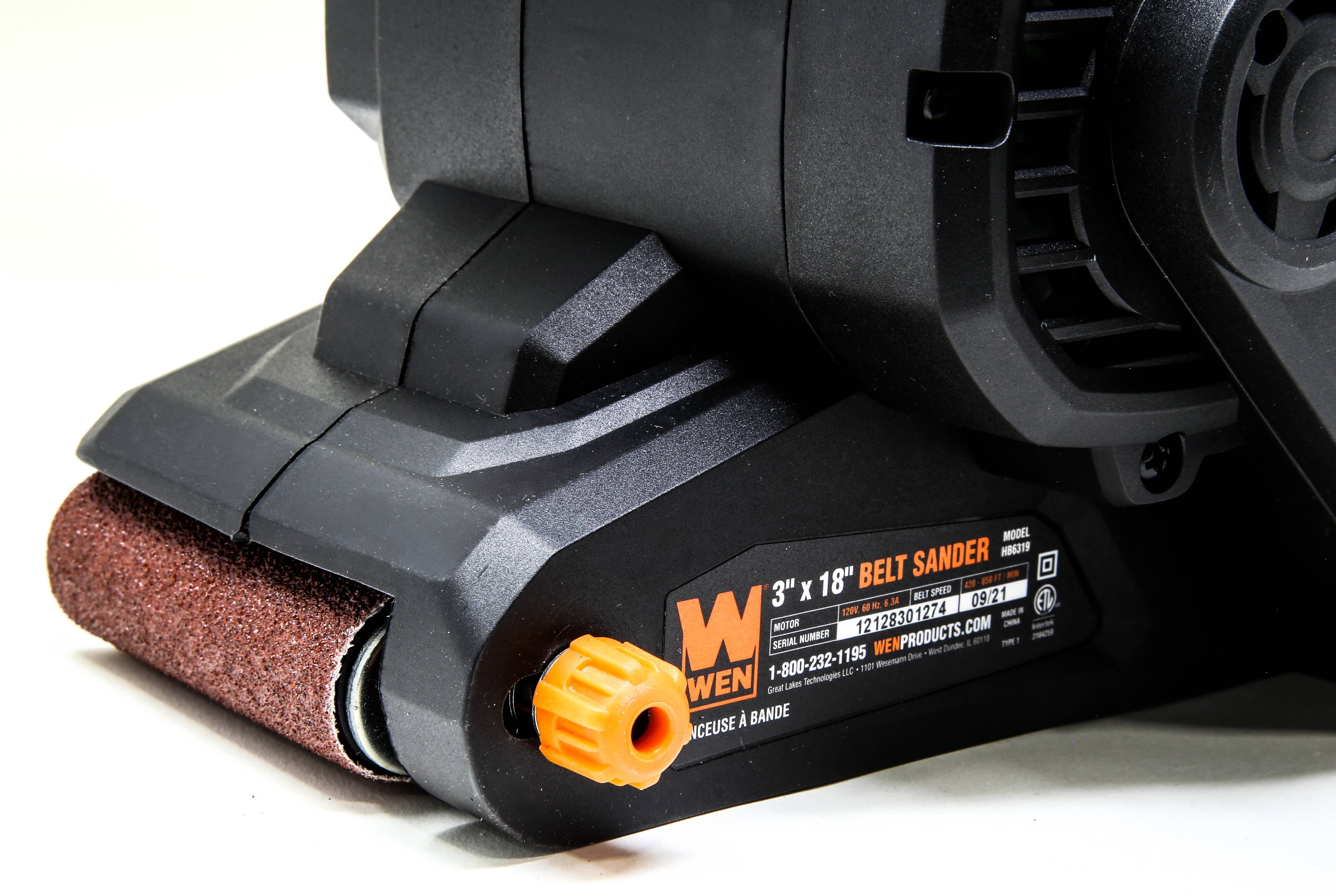 WEN 6.3-Amp 3-by-18-Inch Handheld Portable Belt Sander