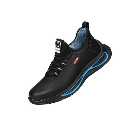 

Avamo Women Men Protection Boot Lace Up Safety Shoe Slip Resistant Work Shoes Unisex Heavy Duty Steel Toe Style J Winter Warm 8.5