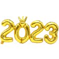 thumbnail image 4 of 5 Ensembles Ballons en Aluminium Ballons Décoratifs du Nouvel An 2023 Ballons Chiffre Couronne, 4 of 8