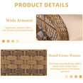 thumbnail image 2 of W WARMHOL Outdoor Rattan Swing Glider Chairs, Patio Bistro Set of 2 Chairs with Thickened Cushions, All-Weather Furniture Wicker Conversation Rocking Glider Sets for Patio Balcony & Garden, 2 of 7