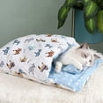 thumbnail image 2 of Cat Sleeping Bag Comfortable Breathable Removable Semi-closed Winter Warm Bed CatsPet Supplies, 2 of 9