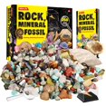 thumbnail image 1 of Colección de minerales y fósiles de roca para niños con más de 250 especímenes, 1 of 6
