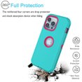 thumbnail image 6 of iPhone 11 Case, Defender Phone Case For iPhone 11 6.1",Takfox Heavy Duty Shockproof Rugged Rubber Full Body Protective, 3 in 1 Hybrid Bumper Hard Cover (Mintgreen), 6 of 10