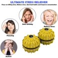 thumbnail image 4 of Fidget Ball Stress Relief Toy, Anti-Anxiety Fidget Spinner Hand Toys with Massage Function, Finger Spinner Rotation Ball for Men Adults Relieving Stress Boredom ADHD Autism(Yellow), 4 of 7