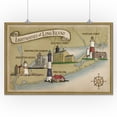 thumbnail image 3 of New York, Lighthouses of Long Island (16x24 Giclee Gallery Art Print, Vivid Textured Wall Decor), 3 of 3
