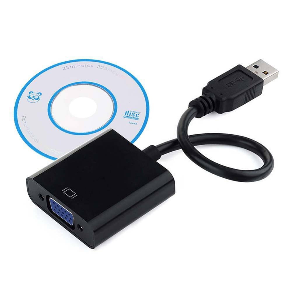 Luxsea USB 3.0 to VGA Adapter to VGA Video Graphic Card Display Cable Adapter PC - Walmart.com