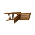 thumbnail image 4 of Nordic Teak Oiled Outdoor Patio Folding Chair - Brown, 4 of 5