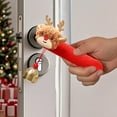 thumbnail image 5 of Kumdkd Brown Christmas Door Handle Covers, Plush Polyester Door Knob Decorations, Easy Slip-On Festive Gloves for Home Cabinet & Entry Doors, Reusable Holiday Decor, 7.28x2.17x1.18in Set of 1, 5 of 6
