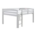thumbnail image 6 of Camaflexi Tribeca Solid Wood Low Loft Bed Frame Twin in Gray, 6 of 6