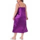 thumbnail image 3 of Camisones de talla grande Agnes Orinda para mujeres, pijamas de satén con escote en V, vestido sin mangas, ropa de dormir 4X púrpura, 3 of 6