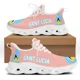 thumbnail image 1 of Zapatillas de deporte ligeras con plataforma y cordones de malla con estampado de la bandera de Santa Lucía para mujer, zapatos cómodos, 1 of 6