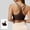 Coffee, variant on Womens Seamless Strappy Longline Sports Bra Scoop Neck Criss Cross Padded Yoga Workout Cami Yellow