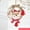 B, variant on EWASWON Christmas Wooden Ornaments with Bow & Bell - Santa Reindeer Snowman Hanging Decor for Tree Fireplace - DIY Holiday Crafts Xmas Gift