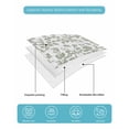 thumbnail image 5 of Sage Green Flower Full Size Down Alternative Comforter, Lightweight Comforter Quilt Bedding Set with Pillow Shams Vintage Farmhouse Boho Leaf Spring All Seasons Bed Comforter Duvet Insert 78"x90", 5 of 7