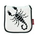 thumbnail image 1 of Funda impermeable para putter de palo de golf, diseño con cierre magnético para talón de golf. Escorpión Blanco, 1 of 9