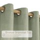 thumbnail image 2 of Cortinas de lino LAMIT, color verde salvia, 86 x 76 cm, 2 paneles, 2 of 9