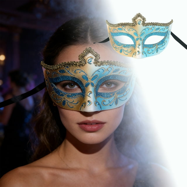 Huanglei Masquerade Lace Party Beauty Half Face Lady Wearing