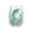B, variant on Handcrafted Glass Cup with Dolphin and Floral Design Artistic Glassware for Beverages Water Juice Tea Decorative Drinking Vessel