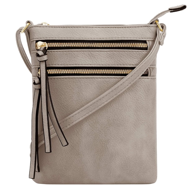 DELUXITY Bolso bandolera Bolso de hombro Bolso con cremallera y múltiples bolsillos