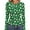 #0372-Green, variant on Womens Fashion Printing Crew Neck Long Sleeve Slim Fit Compression Underscrubs Tops Daily Outfits