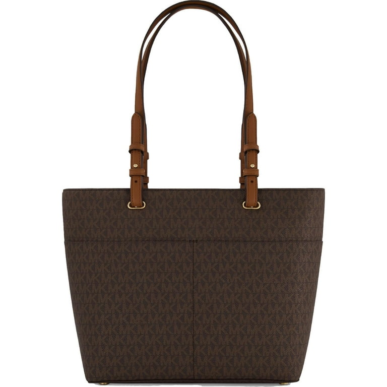 Michael Kors Bedford Medium Logo Tote in Brown/Acorn, Coated