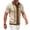 Khaki, variant on Men's Knit Sweater Polo Shirts Short Sleeve Button Down Shirts Summer Beach Casual Striped Shirt Big and Tall Size M-3XL Navy