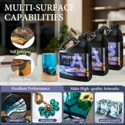 2:1 Mix Epoxy Resin 1.5 Gallon Kit Art Resin for DIY,Jewelry,Tabletops,Crystal Clear,High-Performance Resin Epoxy