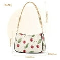 thumbnail image 3 of FORMRS Womens Shoulder Bag with Chain Strap Clutch Purse Cute Tote Handbag, Beige Cherry, 3 of 7