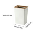 thumbnail image 3 of Binmer Kitchen Trash Can Household Bathroom Student Dormitory Large Capacity Living Room With Pressure Ring Basket Living Room Trash Cans, 3 of 5