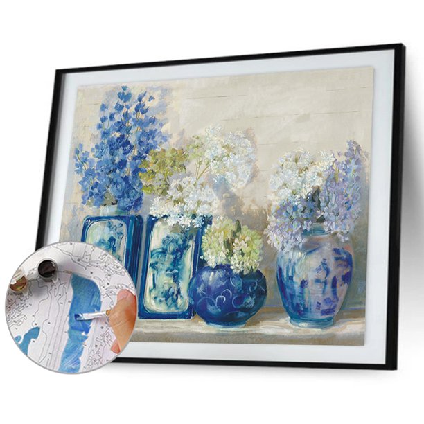 Cuadros Decorativos Kit de pintura por números DIY flor mano aceite arte imagen artesanía decoración del hogar (B2176) Ndcxsfigh Nuevos Originales