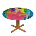 thumbnail image 3 of BCIIG Pop Art Parrots Round Table Cover Stain Resistant Washable Indoor Outdoor Tablecloth Kitchen Dining Wedding Parties Full Width Single-Sided Printing 100% Polyester Fiber 46-50, 3 of 8