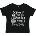 thumbnail image 3 of Inktastic Future Lawyer Like Daddy Boys or Girls Toddler T-Shirt, 3 of 5
