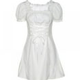 thumbnail image 1 of Mesdames Été Coréen Mode Doux Sexy Sauvage Dentelle Cravate Mince Robe de Conception, 1 of 9