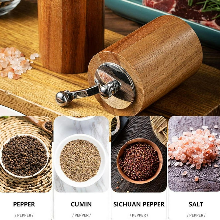 Tohuu Salt Grinder Manual Flax Seed Grinder Seed Grinder Adjustable  Coarseness Hand Portable Spice Mill ordinary 