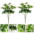 thumbnail image 3 of GOOHOCHY 2 uds hojas de hiedra artificiales ramas plantas decoración de hojas verdes simuladas, 3 of 8