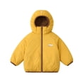 thumbnail image 2 of Xdegoge Kids Boys Hooded Puffer Jacket Lightweight Zip Up Winter Warm Coat Soft Warm Cold Weather Padded Outerwear Yellow Size 14-15, 2 of 9