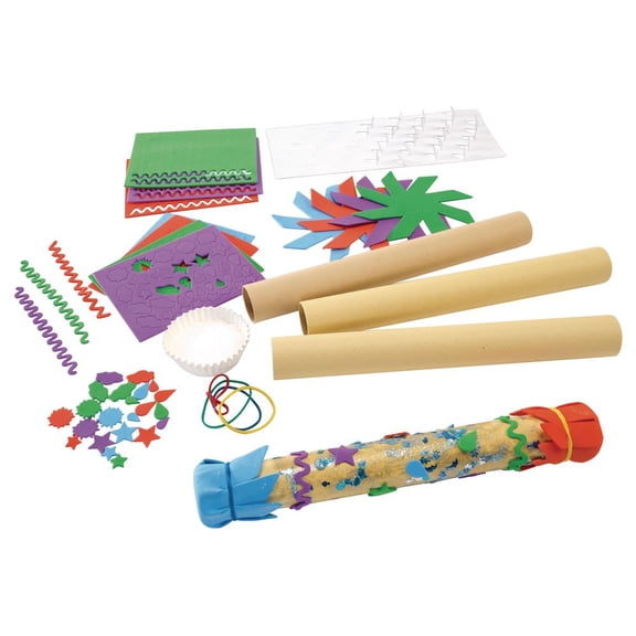 Colorations Rainstick Craft Kit for Kids Pack of 12