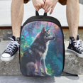 thumbnail image 6 of Disketp Colorful Plant Wolf School Backpack, Lightweight Basic Middle School Bookbags 17 Inch Casual Daypack for Student College, Travel or Outdoor, 6 of 6