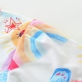 thumbnail image 5 of Emy Dola Toddler Girl Summer Short Sleeve Dress For 2-8 Years Kids Casual Playwear Rainbow Print Easter Dresses, 5 of 6