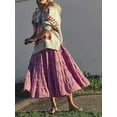 thumbnail image 6 of Suagox Women Slip Dress, Spaghetti Straps Backless Striped Dress Layered Long Swing Dress, 6 of 10