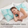thumbnail image 5 of Teal Green Coastal Body Pillow Cover 20 x 60 Inch Decorative Pillow Cover Summer Nautical Ocean Beach Lumbar Pillowcase Seasonal Rectangle Cushion Case for Couch Sofa Bed Living Room, 5 of 9