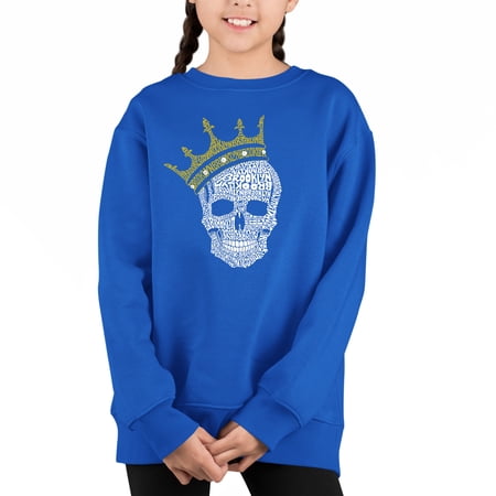 Brooklyn Crown - Girl s Word Art Crewneck Sweatshirt