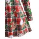 thumbnail image 4 of Más el tamaño de la tela escocesa de la Navidad entrecruzado camiseta impresa Rosegal Mangas largas de talla grande, 4 of 5