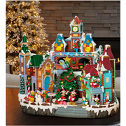 Disney Animated Christmas Holiday Village with Lights and Music