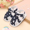 thumbnail image 1 of Nuevo verano 0-18 meses niños recién nacidos bebés niños niñas moda verano suave cuna zapatos primeros andadores sandalias antideslizantes zapatos suela blanda Tan Jianjun unisex, 1 of 2