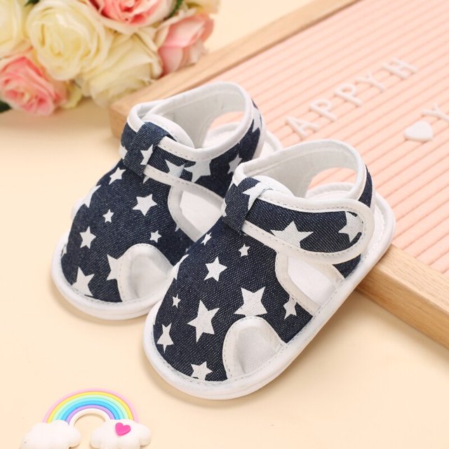 Nuevo verano 0-18 meses niños recién nacidos bebés niños niñas moda verano suave cuna zapatos primeros andadores sandalias antideslizantes zapatos suela blanda Tan Jianjun unisex