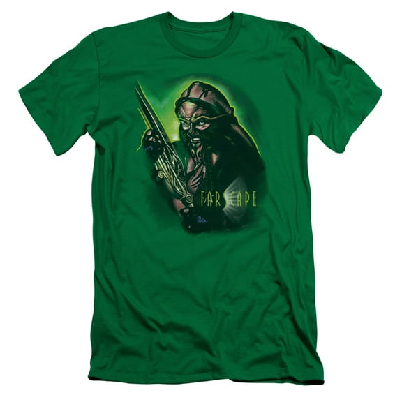 Farscape D'Argo Warrior S/S Adult 30/1 T-Shirt Kelly Green