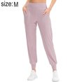 thumbnail image 2 of Womens Yoga Workout Sets Two Piece Exercise Outfits Crossed High-waisted Tights - Pink,,6/M,:;:;, 2 of 7